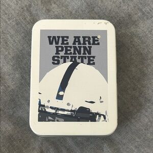 We Are Penn State🏈Helmet Graphic Mini Metal Keepsake Tin W/Mini Puzzle Piece